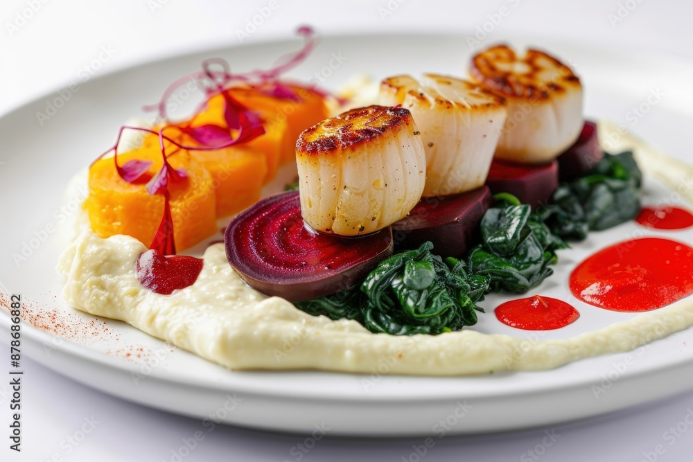 Scallops and Spinach: A Feast for the Eyes Scallops and Spinach: A Feast for the Eyes