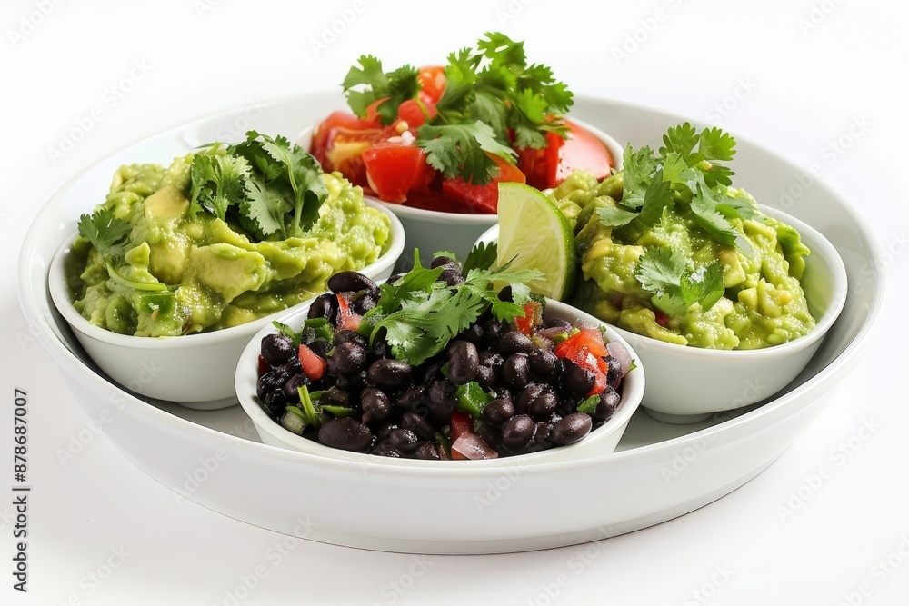 Dip Trio: Creamy Guacamole, Tangy Black Bean Salsa, Drunken Pico de Gallo Dip Trio: Creamy Guacamole, Tangy Black Bean Salsa, Drunken Pico de Gallo