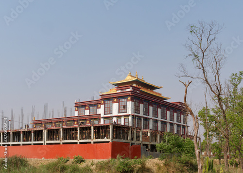 View of the Pal Thubten Shedrub Ling Monastery in Lumibni, Nepal photo