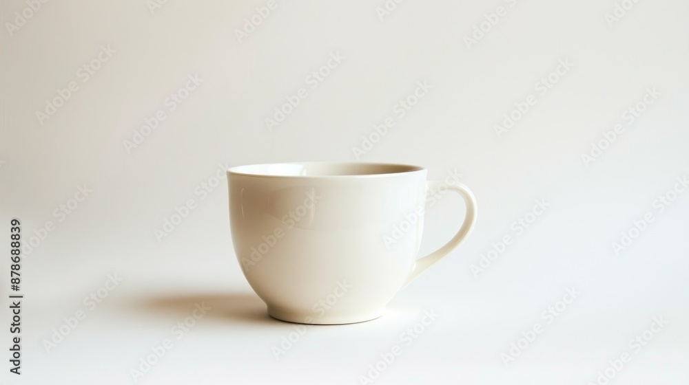 White cup on white background White cup on white background