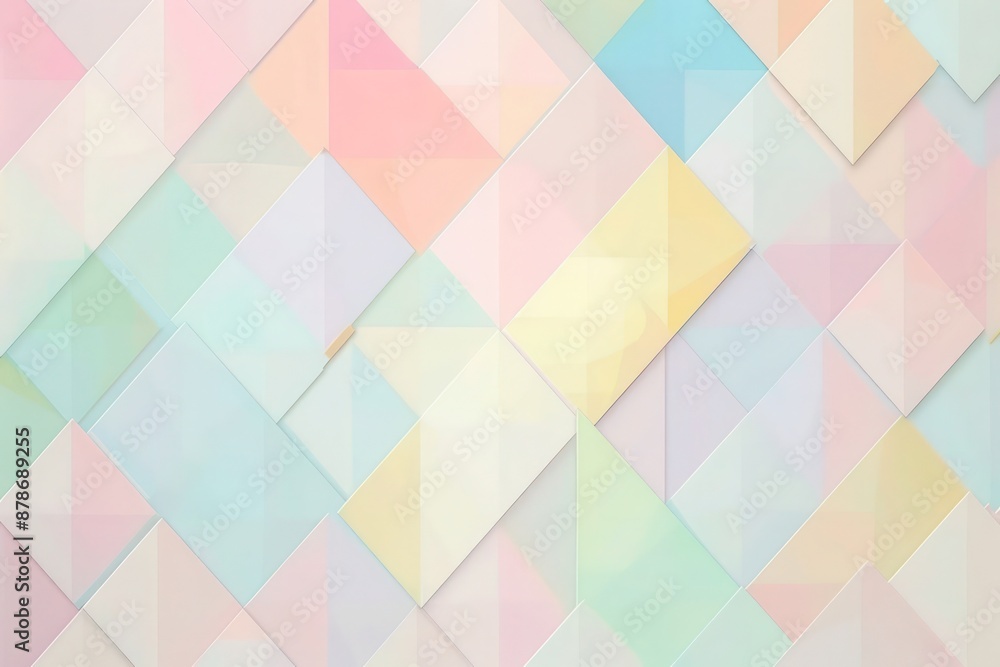 Create a geometric pattern reminiscent of a springtime meadow, with soft pastel shapes arranged in a symphony of colors to evoke the beauty and tranquility of nature in bloom. Create a geometric pattern reminiscent of a springtime meadow, with soft pastel shapes arranged in a symphony of colors to evoke the beauty and tranquility of nature in bloom.