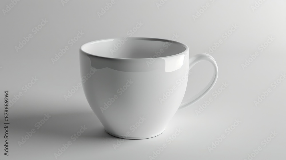 Close up of a coffee cup with nothing in it Close up of a coffee cup with nothing in it