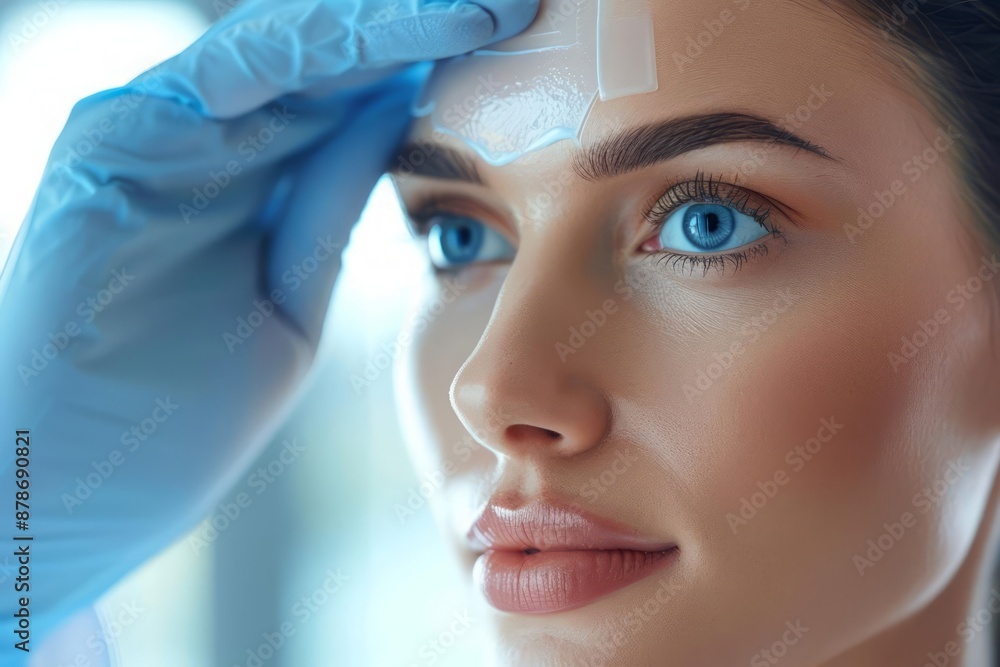 A closeup of a doctor explaining the benefits of hyaluronic acid in skincare, showing how it can deeply hydrate the skin and improve its elasticity A closeup of a doctor explaining the benefits of hyaluronic acid in skincare, showing how it can deeply hydrate the skin and improve its elasticity