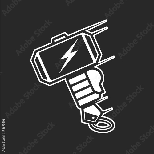 Thor Hammer Icon in trendy flat style isolated on grey background, for your web site design, app, logo, UI. Vector illustration