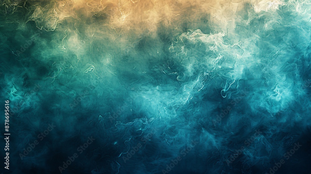 Fototapeta premium Ethereal Blend of Blue and Orange Smoke