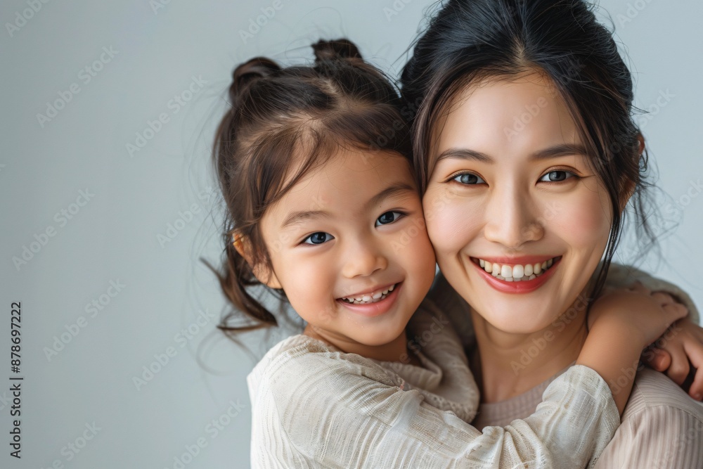 Joyful Mother and Daughter Sharing a Loving Embrace Joyful Mother and Daughter Sharing a Loving Embrace