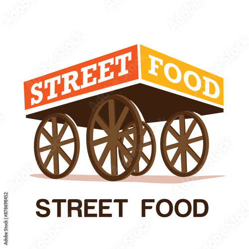 Street Food Stall, Food Cart, Street Food Stall Vector, Fast Food Stall, indian cities illustrator Stall