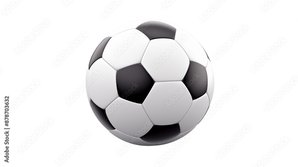 Fototapeta premium Soccer ball transparent background.