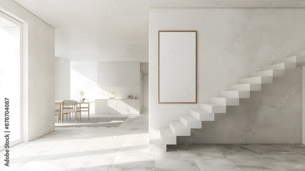 Minimalist Home with Functional and Clean Interior Design Showcased in 3D Rendering Minimalist Home with Functional and Clean Interior Design Showcased in 3D Rendering
