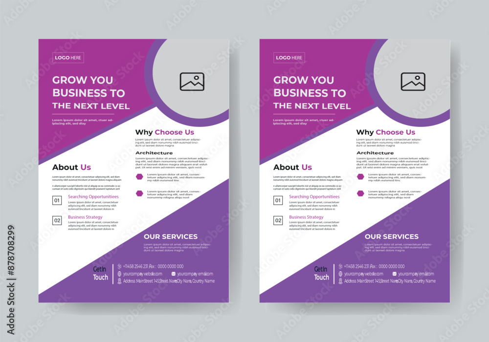 business flyer template one color design business flyer template one color design