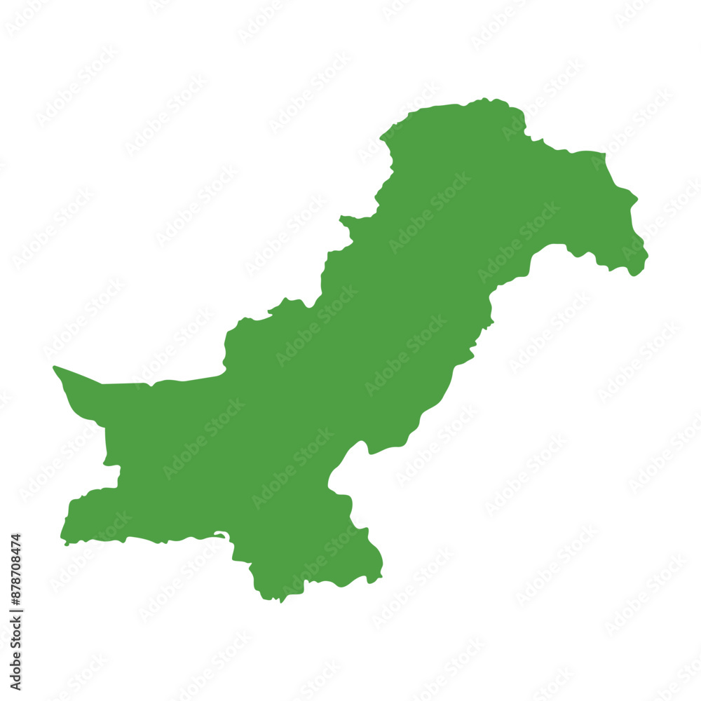 Geography Pakistani Map vector icon. Map of Pakistan. Flat Map of Pakistan Geography Pakistani Map vector icon. Map of Pakistan. Flat Map of Pakistan