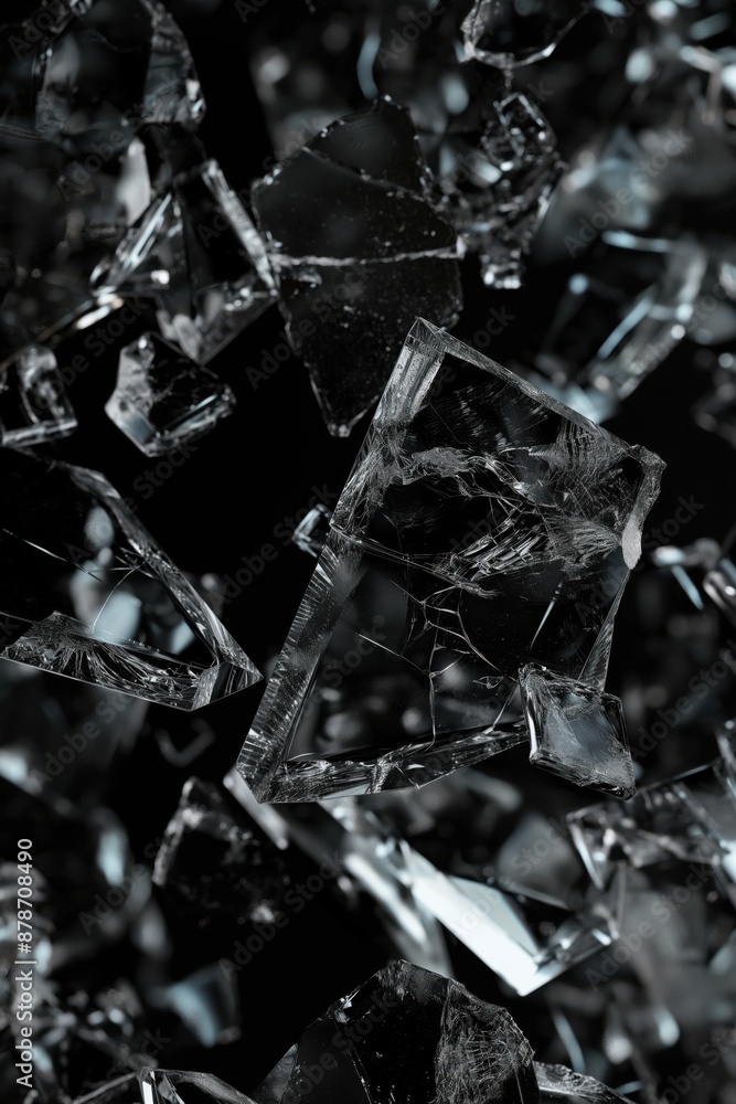 Shattered glass abstract Shattered glass abstract