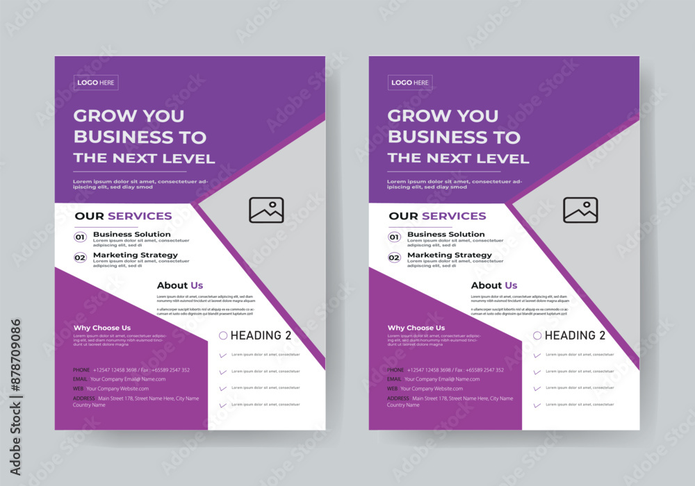 business flyer template one color design business flyer template one color design