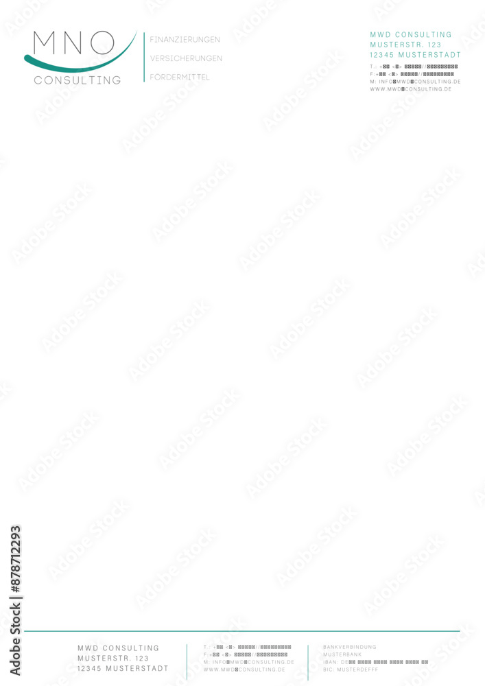 Fintech Letterhead / Briefpapier Fintech Letterhead / Briefpapier