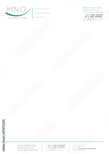 Fintech Letterhead / Briefpapier