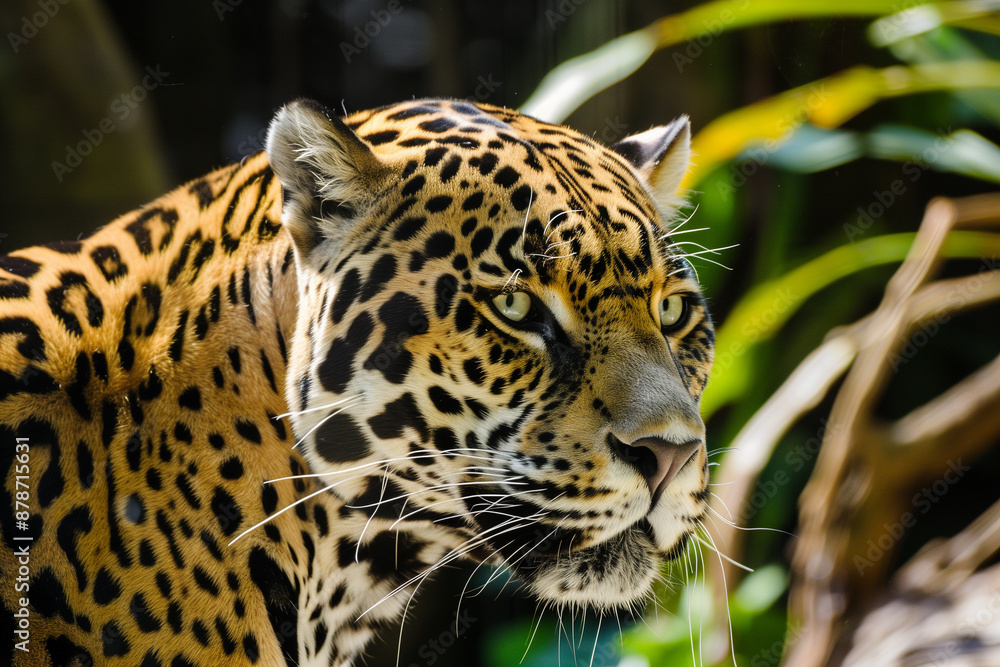 Fototapeta premium Jaguar Portrait in Focus