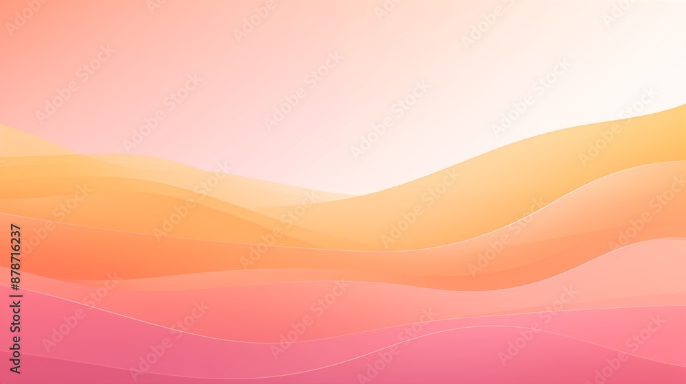 Sunset Waves: A Soft and Warm Gradient Abstract Art Sunset Waves: A Soft and Warm Gradient Abstract Art