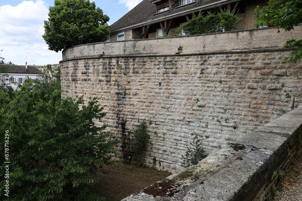Obraz premium Anciennes fortifications, ville de Beaune, département de la Côte d'Or, France