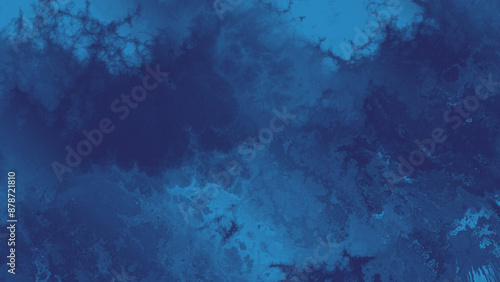 Ocean Blue Abstract  with under water