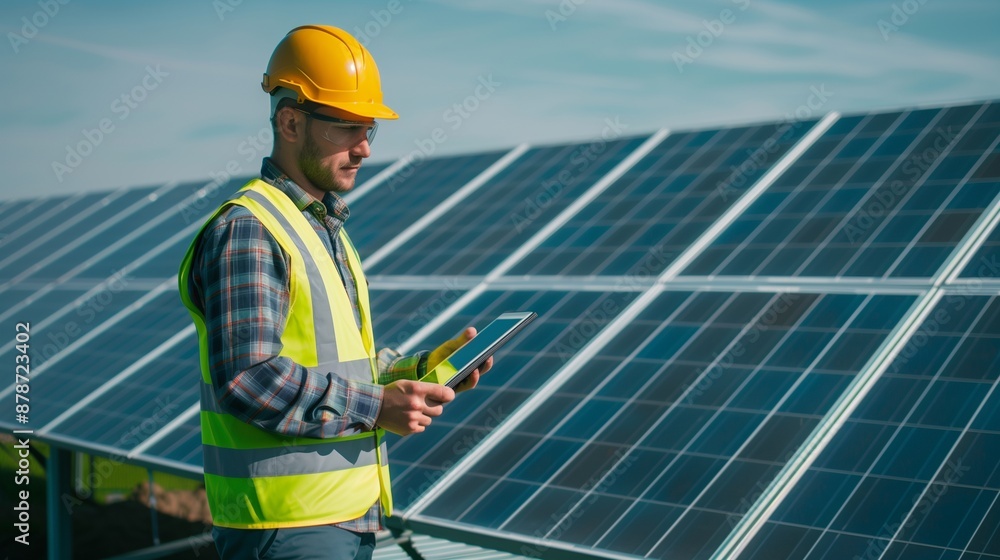 Both of Engineer in charge of solar panel installation The installation of solar energy conversion into electricity for a warehouse is currently being investigated. Both of Engineer in charge of solar panel installation The installation of solar energy conversion into electricity for a warehouse is currently being investigated.