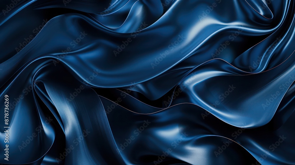 An abstract background featuring fluid, flowing lines in a monochromatic scheme of deep blues, creating a dynamic and sophisticated scene that mimics the appearance of liquid substances. An abstract background featuring fluid, flowing lines in a monochromatic scheme of deep blues, creating a dynamic and sophisticated scene that mimics the appearance of liquid substances.