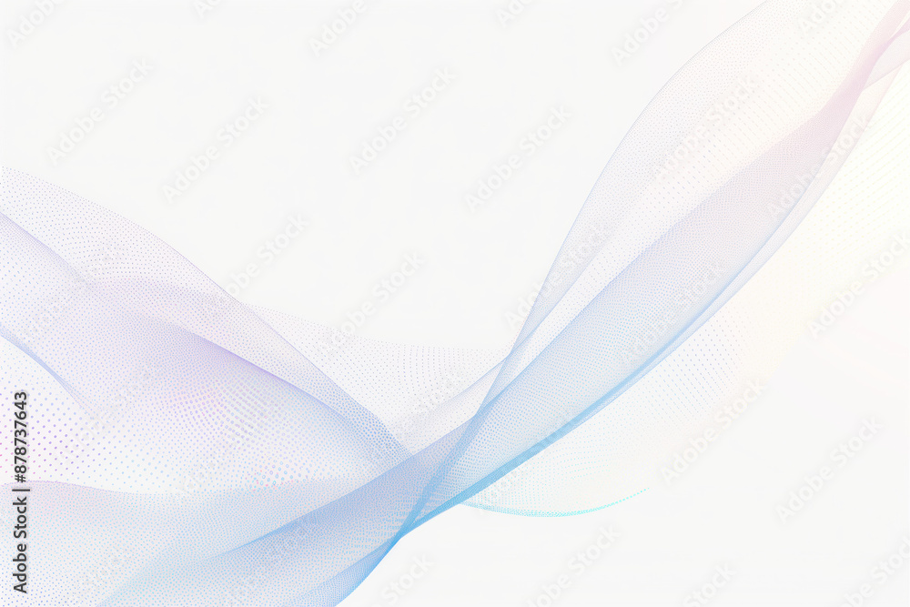 Obraz premium Modern graphic background for presentation with wave on white