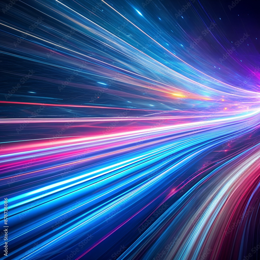 Abstract Light Streaks with Dynamic Movement and Gradient Effects Abstract Light Streaks with Dynamic Movement and Gradient Effects