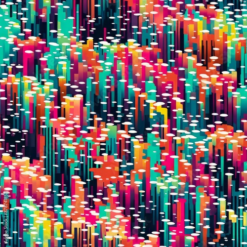 A vibrant surreal seamless ...