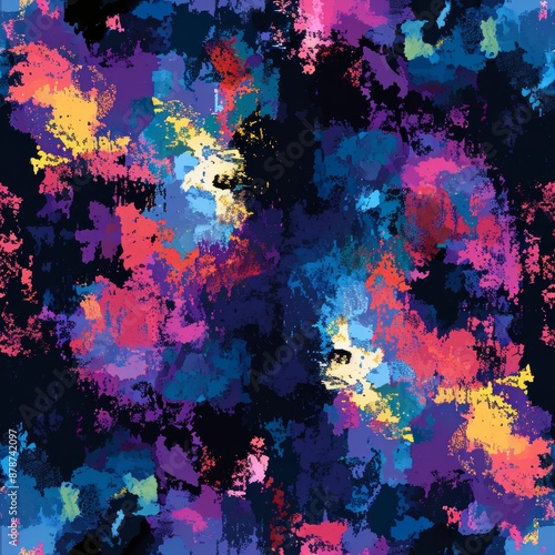 A vibrant surreal seamless ...
