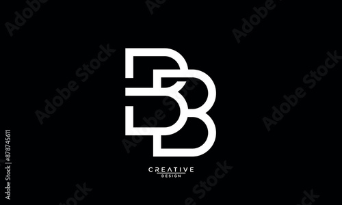 B, BB, Abstract Letters Logo Monogram