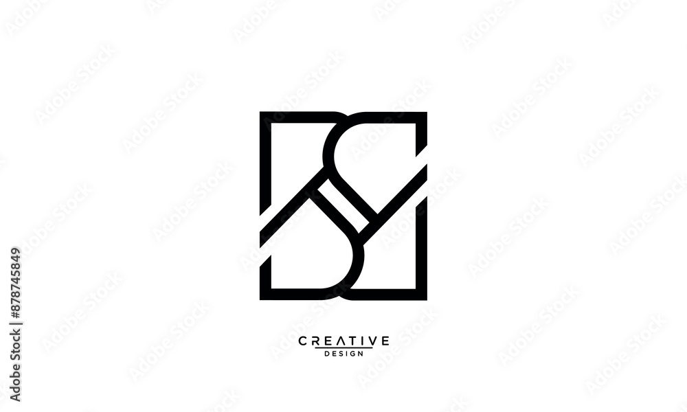 B, BB, Abstract Letters Logo Monogram B, BB, Abstract Letters Logo Monogram