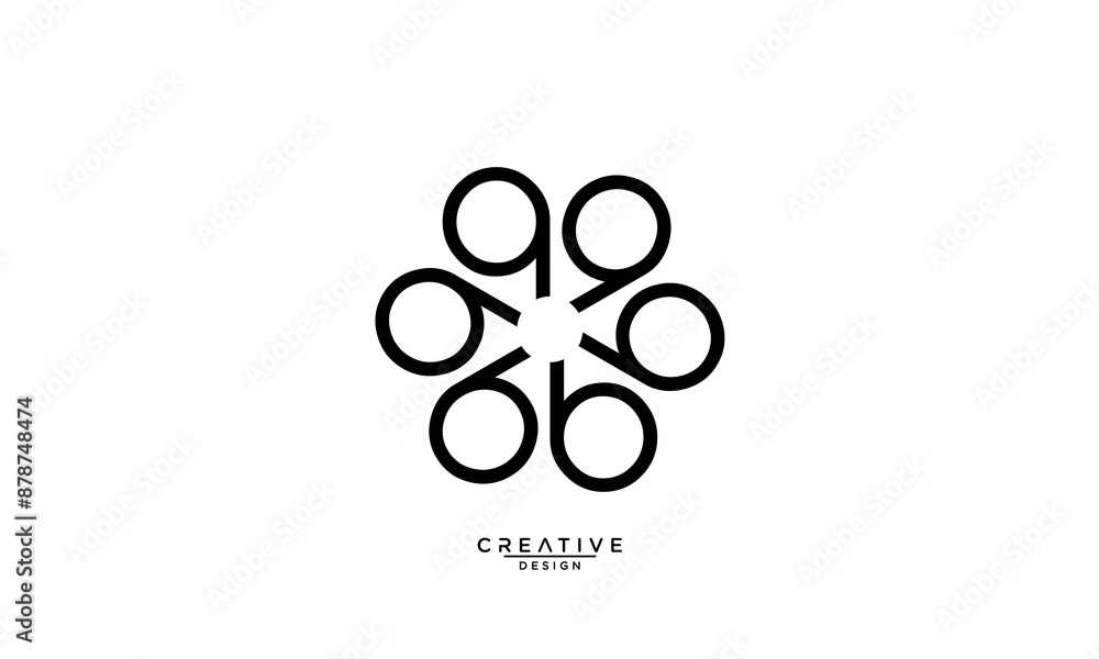 B, BB, Abstract Letters Logo Monogram B, BB, Abstract Letters Logo Monogram