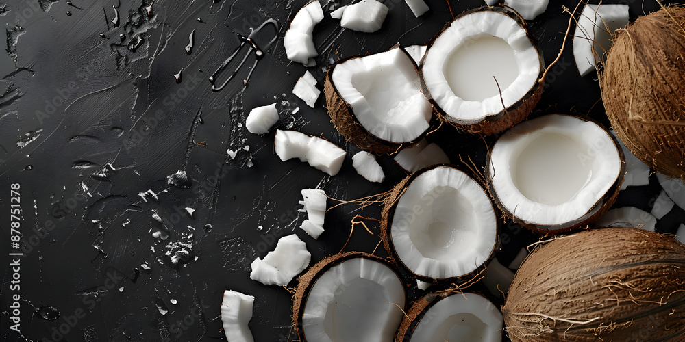Coconuts close-up Coconuts close-up