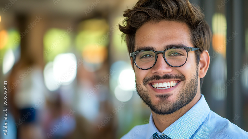 Obraz premium Smiling financial advisor in the office at company 