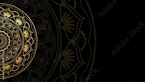 mandala animation, luxury mandala effect, mandala background, golden magic flower footage, abstract golden mandala background animation, ramadan, arabic islam, 3d rendering, 4k backgrounds