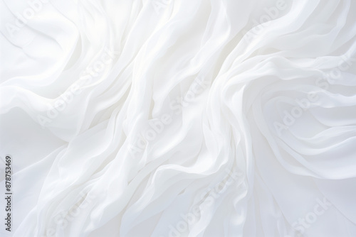 Soft white fabric background with flowing textures