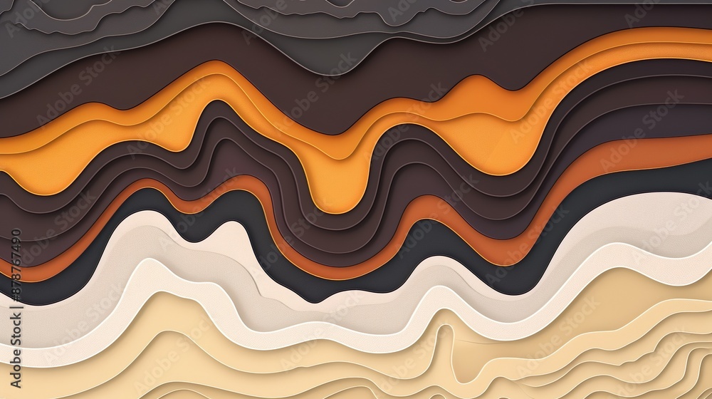Creative Wooden Wave Patterns with Warm Earthy Tones and Textural Layers Creative Wooden Wave Patterns with Warm Earthy Tones and Textural Layers