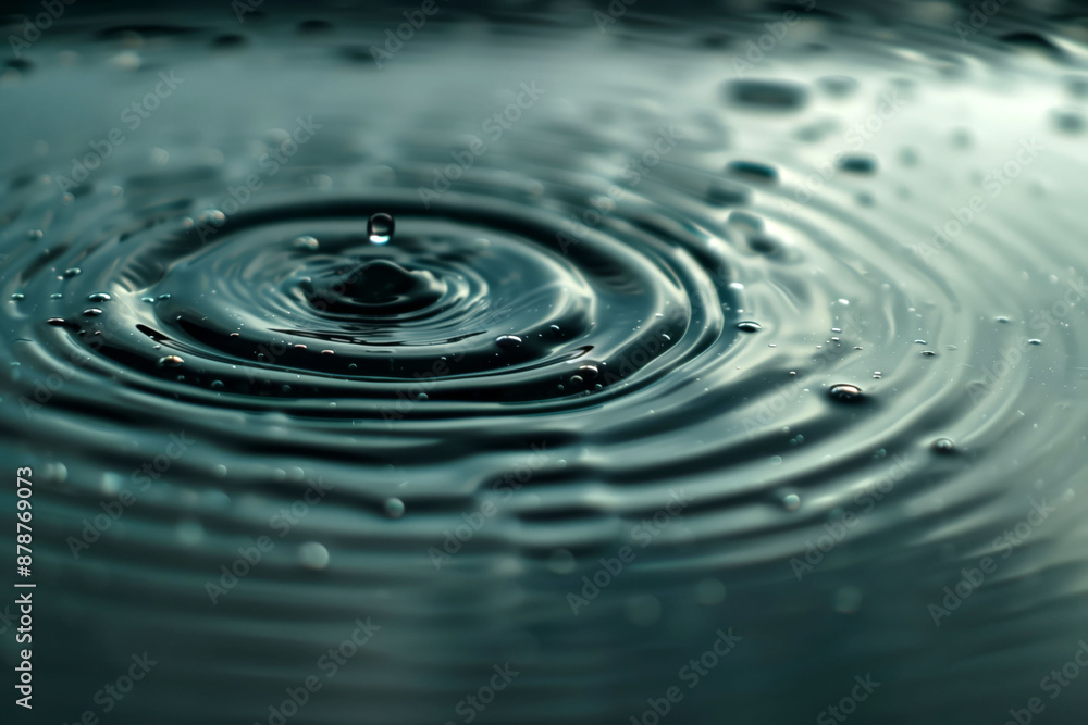 Water ripple effect in calm surface with serene atmosphere concept Water ripple effect in calm surface with serene atmosphere concept