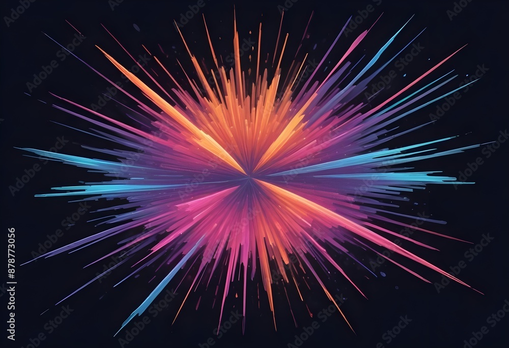 Burst flower like holographic Crystal with colorful light reflections, dark background, painting, multicolor, reflections, shiny, background, abstract, fantasy Burst flower like holographic Crystal with colorful light reflections, dark background, painting, multicolor, reflections, shiny, background, abstract, fantasy