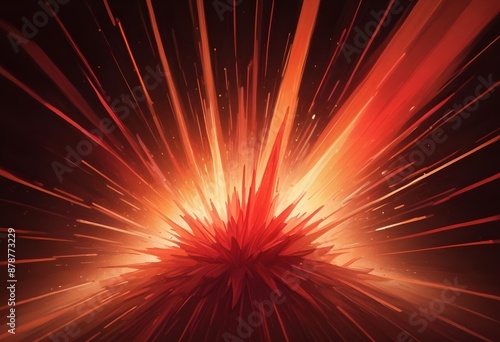 Burst flower like holographic Crystal with colorful light reflections, dark background, painting, multicolor, reflections, shiny, background, abstract, fantasy