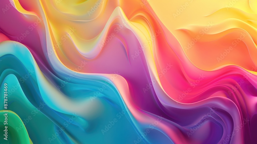Obraz premium Vibrant background with colorful gradient and space for text