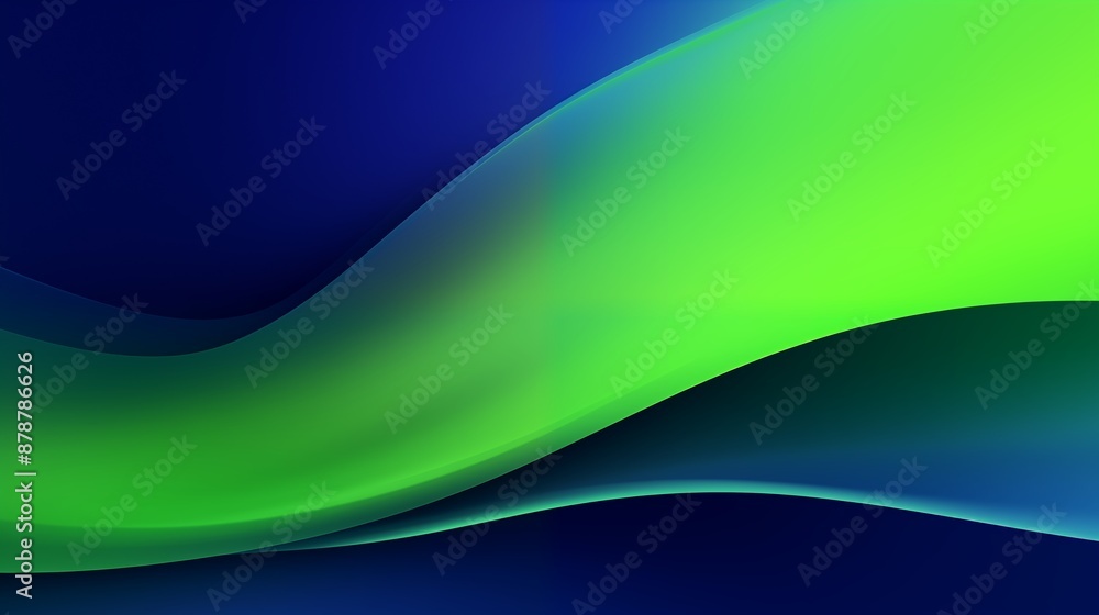 Creative and Vibrant Abstract Waves in Green and Blue Tones Creative and Vibrant Abstract Waves in Green and Blue Tones