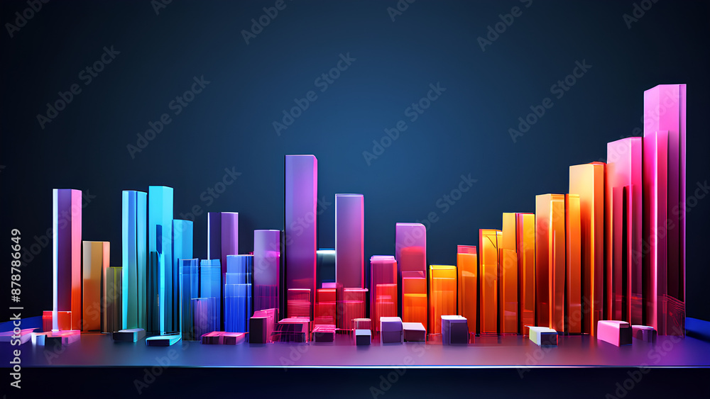 Banking made clear! Easy-to-understand 3D bars show your financial activity Banking made clear! Easy-to-understand 3D bars show your financial activity