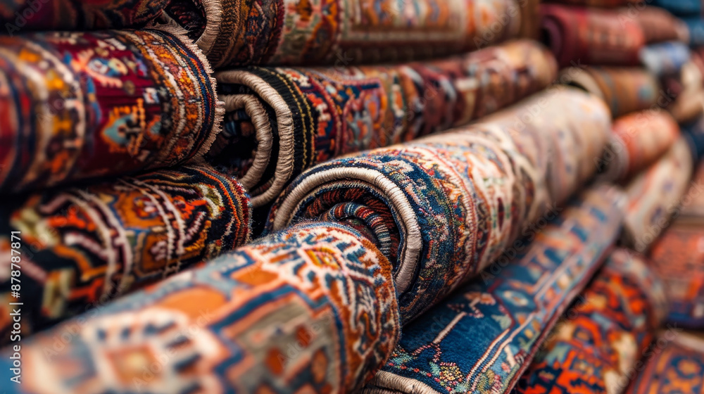 A background featuring fine Asian rugs.