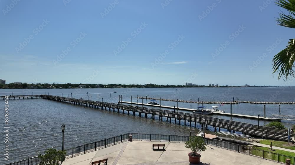 Marina Boat Ramp Dock View From Granada Blvd Bridge Marina Boat Ramp Dock View From Granada Blvd Bridge