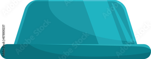 Blue plastic food container lid is ready to keep leftovers fresh