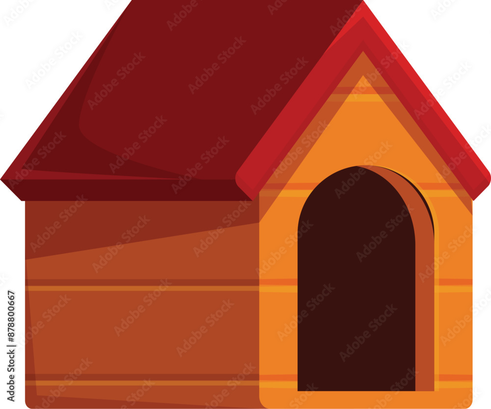 Wooden doghouse providing shelter and comfort for pets, creating a cozy and safe space for furry companions Wooden doghouse providing shelter and comfort for pets, creating a cozy and safe space for furry companions