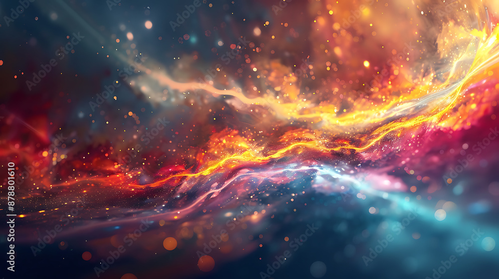 Abstract glowing red, yellow, and blue background with a sparkling, cosmic feeling perfect for futuristic and technology projects.
Abstract glowing red, yellow, and blue background with a sparkling, cosmic feeling perfect for futuristic and technology projects.