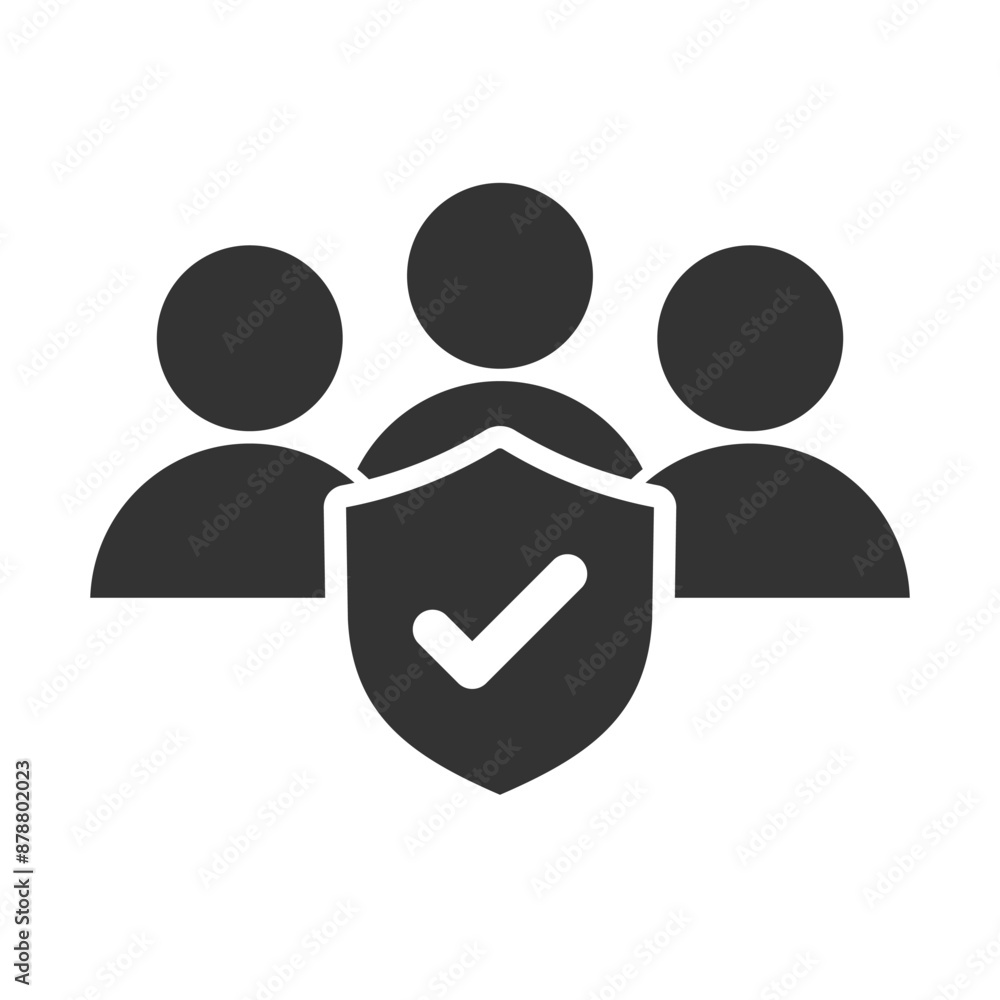 insurance group icon for applications and websites