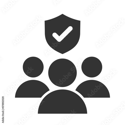 employee insurance icon. insurance group for applications and websites
